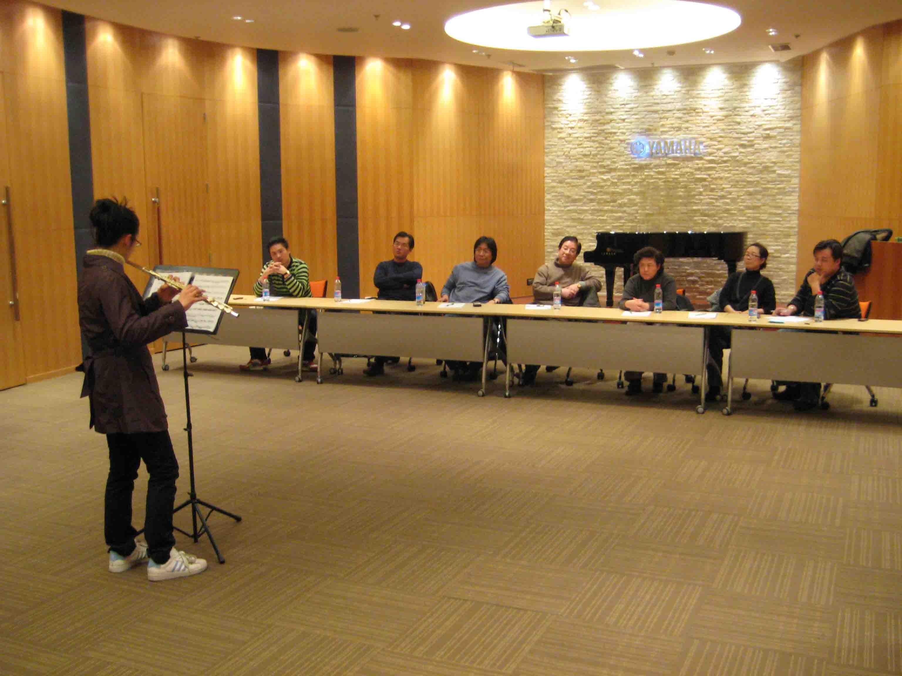 上海Academy長笛樂團新成員考核在雅馬哈樂器音響（中國）投資有限公司 EGG HALL舉行 