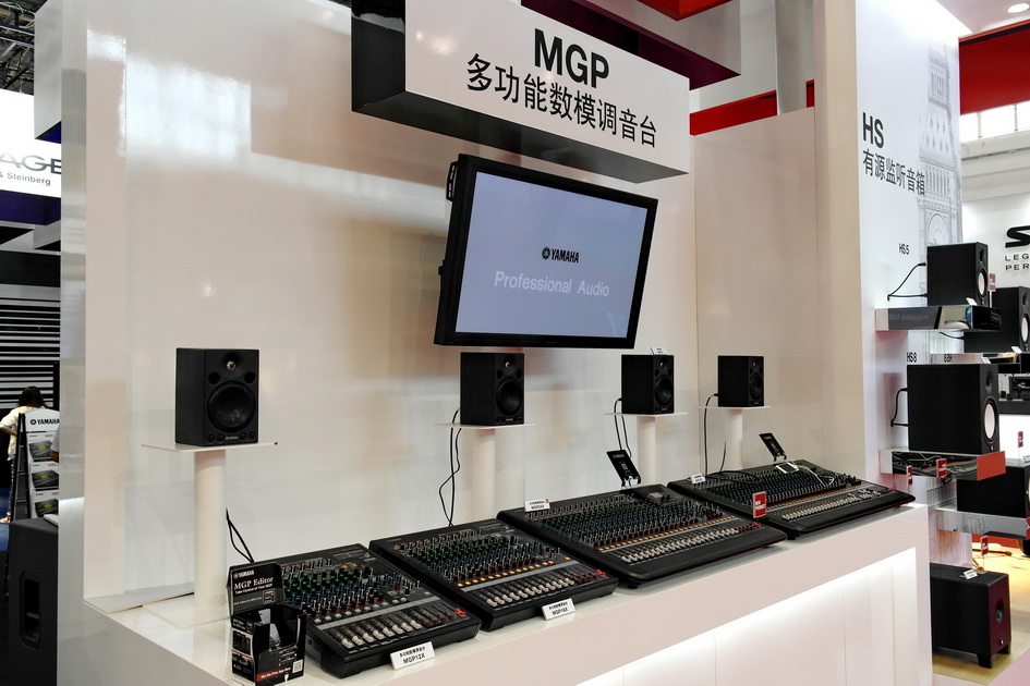 雅馬哈專業音響新產品亮相PALM EXPO 2013展會 