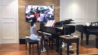 雅馬哈特邀藝術家浙江音樂學院鋼琴系丁陽博士Hybrid遠程教育大師班+音樂會圓滿成功
