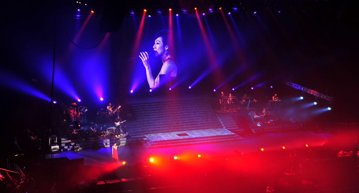 林憶蓮演唱會MMXII北京站——現場返聽運用中的CL5數字調音臺