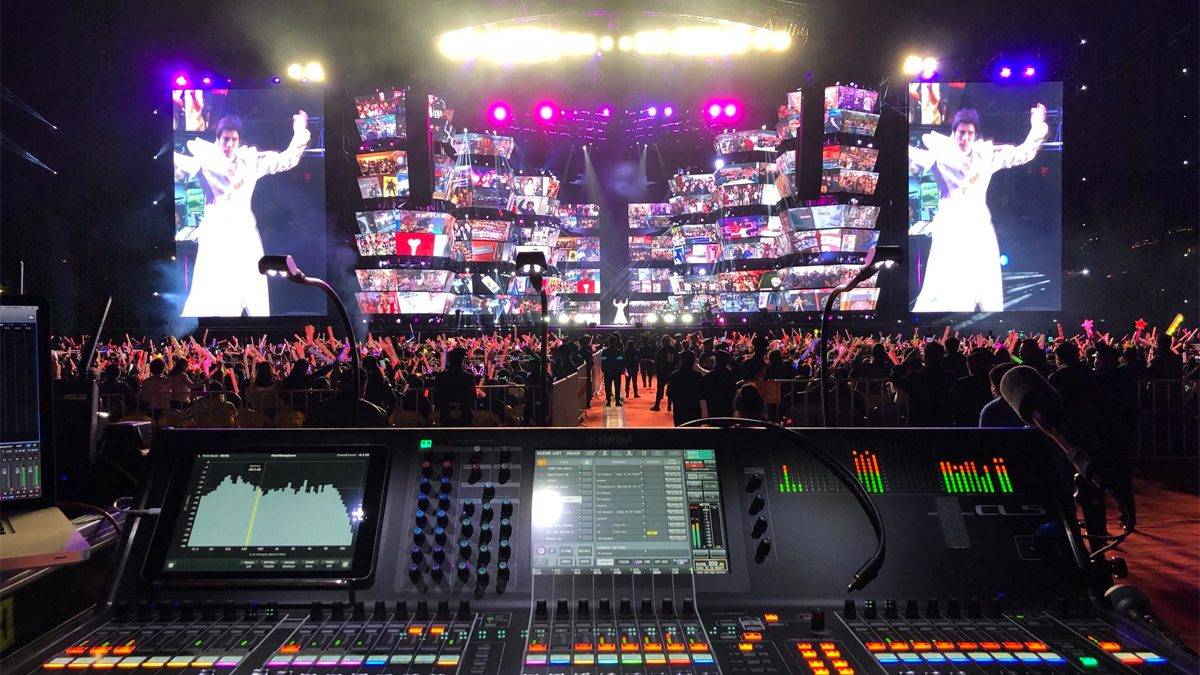 “龍的傳人 2060”——調音師Scottie Baldwin先生為王力宏世界巡演使用雅馬哈 CL5 數字調音臺！