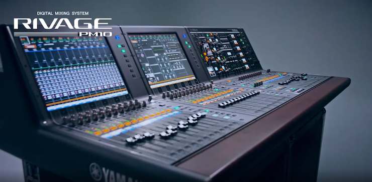 天貓雙11狂歡晚會現場的RIVAGE PM10數字混音系統