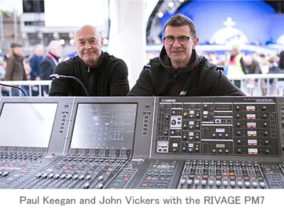 雅馬哈RIVAGE PM7在克羅克公園迎接教皇